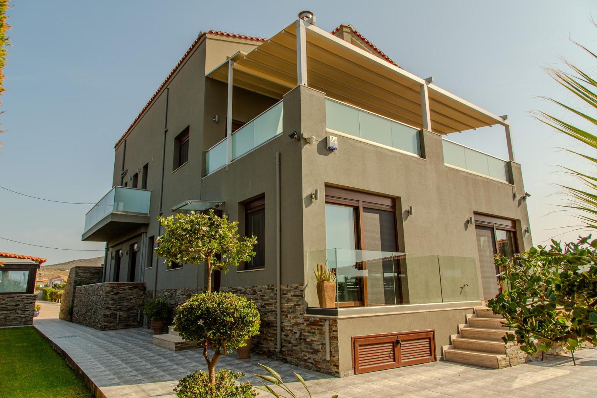 A Cozy Eco Villa By The Sea 구베스 외부 사진